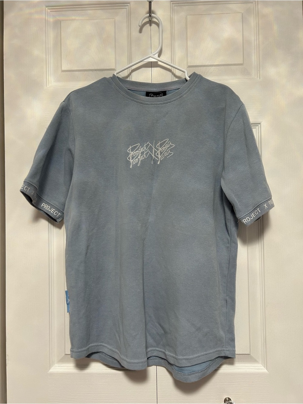 Project X Paris Light Blue Short-Sleeve Crewneck Tee